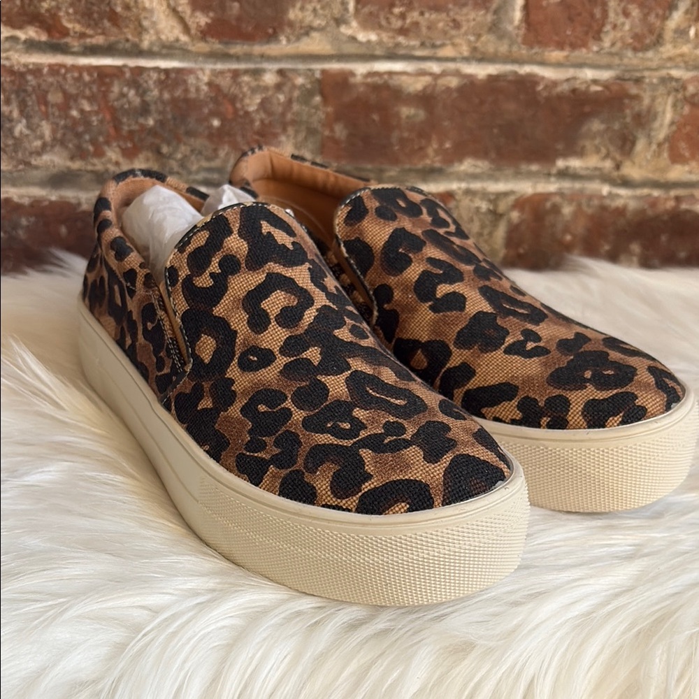 Steve Madden  Leopard Print Sneakers